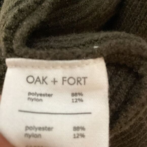 Oak + Fort Sz S Dark Green Open Cardigan - Picture 4 of 6